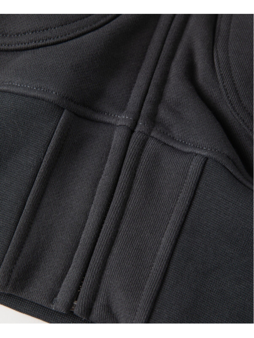 17.5 oz Terry Cloth Zip-Up Hoodie - Vintage Black Non Stock Mfg. Co. - Picture 6 of 15